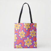 Boho Floral farbenfrohe Muster Tasche (Vorderseite)