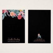 Boho Floral farbenfroher Earring Black (Vorne & Hinten)