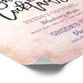 Boho Floral Feathers Poster (Ecke)