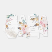Boho Floral Feathers & Wate Wedding Geschenkschachtel (Ungefaltet)