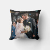 Boho Floral First Christmas Personalisiert Kissen (Rückseite)