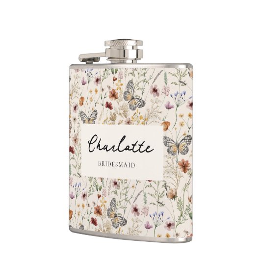 Boho Floral Flask Flachmann (Links)