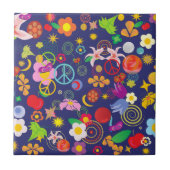 Boho floral fliese (Vorderseite)