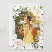 Boho Floral Foto Pharmacy School Graduation Party Einladung (Rückseite)