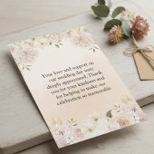 Boho Floral Foto Wedding Dankeschön Card Dankeskarte