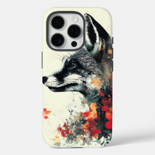 Boho Floral Fox Wildlife Nature iPhone 16 Pro Hülle