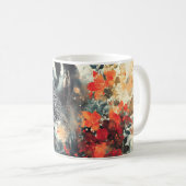 Boho Floral Fox Wildlife Nature Kaffeetasse (VorderseiteRechts)