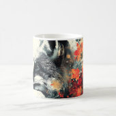 Boho Floral Fox Wildlife Nature Kaffeetasse (Mittel)