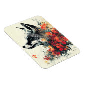 Boho Floral Fox Wildlife Nature Magnet (Rechte Seite)