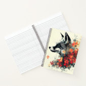 Boho Floral Fox Wildlife Nature Notizblock (Innenseite)
