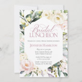 Boho Floral Frame Bridal Luncheon Brautparty Einladung (Vorderseite)