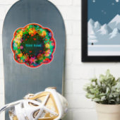 Boho Floral Fun Individuelle Name Inspirivity Tren Aufkleber