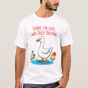 Boho Floral Funny Sorry, ich bin spät dran, ich wa T-Shirt