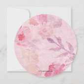 Boho Floral Garden Bridal Dusche Einladungen (Rückseite)