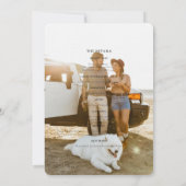 Boho Floral Garden | Lässige Hochzeit von Foto Einladung (Rückseite)