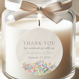 Boho Floral Gastgeschenk Hochzeit Sticker