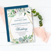 Boho Floral Geometric Wedding Einladung
