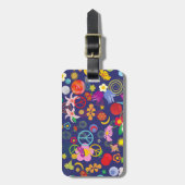 Boho floral gepäckanhänger (Vorderseite vertikal)