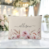 Boho, floral, Geschenk, Name Zubehörtasche
