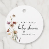 Boho Floral Geschenkanhänger (Vorderseite)