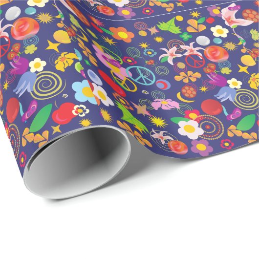 Boho floral geschenkpapier (Rolleneckpunkt)