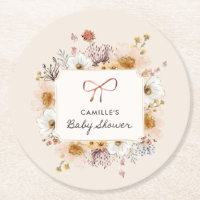 Boho Floral Girl Baby Shower
