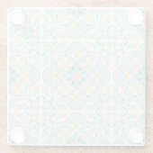 Boho Floral  Glasuntersetzer (Rückseite)