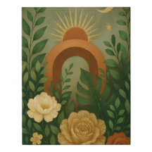 Boho Floral Gold Arches Botanisch