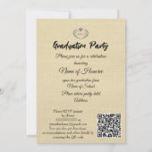 Boho Floral Graduation Party Invite Karte (Rückseite)