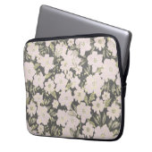 Boho Floral Grau Butter Yellow Pink Design Laptopschutzhülle (Vorderseite Links)