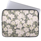 Boho Floral Grau Butter Yellow Pink Design Laptopschutzhülle (Vorderseite)