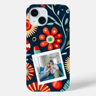 Boho Floral Green Personalisiertes Foto Case-Mate iPhone Hülle