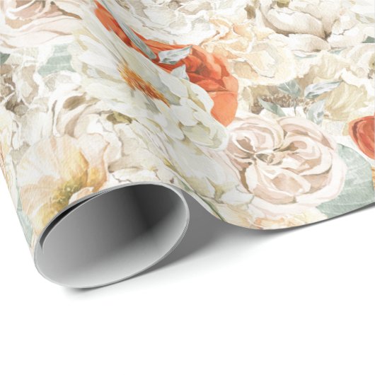 Boho Floral Greenery Botanical Geschenkpapier (Rolleneckpunkt)