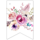 Boho Floral Happy Birthday Wimpelkette (Erste Fahne)