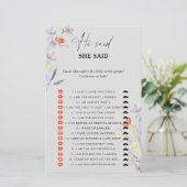 Boho Floral He sagte, sie sagte Brautparty (Stehend Vorderseite)