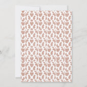 Boho Floral Heilige Kuh Hochland Kuh Baby Dusche Einladung (Rückseite)