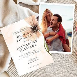 Boho Floral Herbst Einladung zur Hochzeit