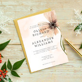 Boho Floral Herbst Einladung zur Hochzeit