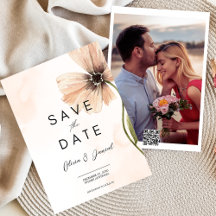 Boho Floral Herbst Herbst Save the Date