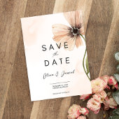 Boho Floral Herbst Herbst Save the Date Einladung
