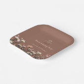 Boho Floral Herbst Herbstwärmung Party Pappteller (Gewinkelt)