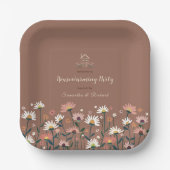 Boho Floral Herbst Herbstwärmung Party Pappteller (Vorderseite)