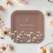 Boho Floral Herbst Herbstwärmung Party Pappteller