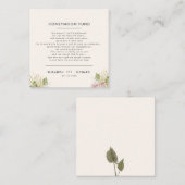 Boho Floral Herbstkarte Hochzeit im Herbst Begleitkarte (Vorne/Hinten)