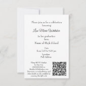 Boho Floral High School Graduation Party  (Rückseite)