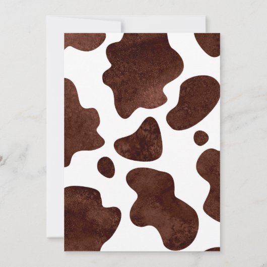 Boho Floral Highland Cow Baby Shower Einladung (Rückseite)