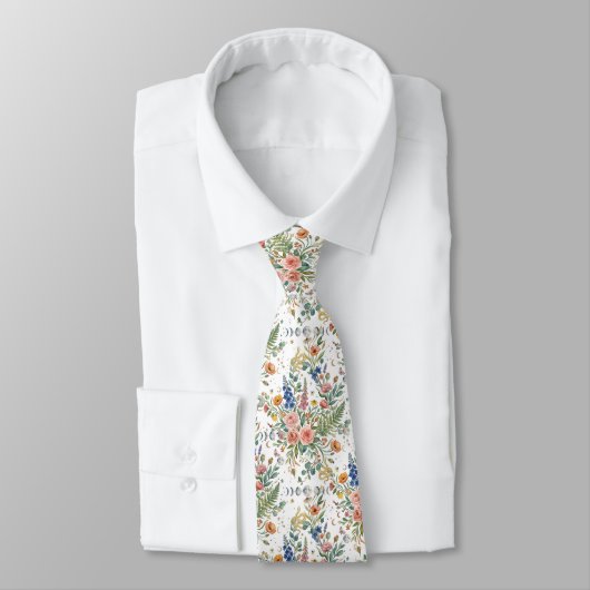 Boho-Floral Himmlischer Mond  & Schlangen Botanisc Krawatte (Gebunden)