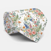 Boho-Floral Himmlischer Mond  & Schlangen Botanisc Krawatte (Gerollt)