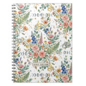 Boho-Floral Himmlischer Mond & Schlangen Botanisc Notizblock (Vorderseite)