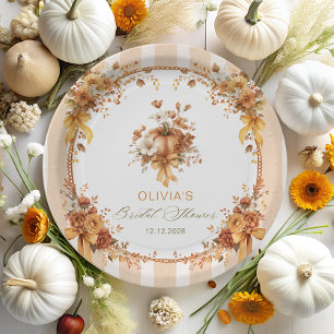 Boho Floral Hochzeitsparty - Verliebe dich Pappteller